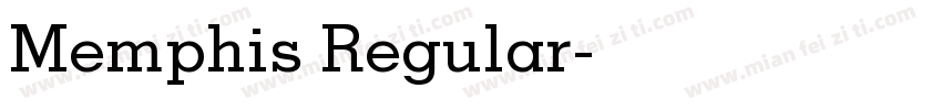 Memphis Regular字体转换